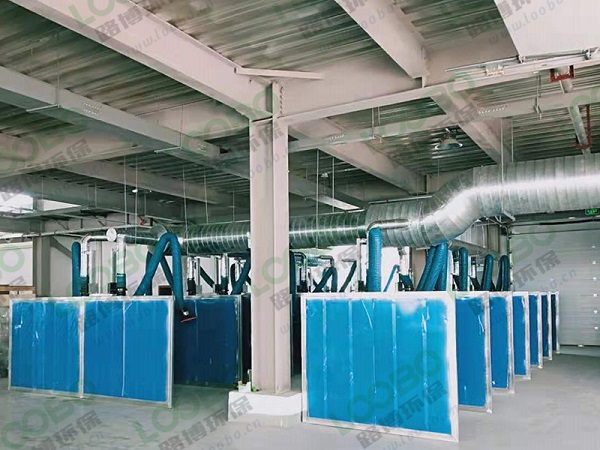 中央式除塵系統竣工案例-學校焊培室除塵項目