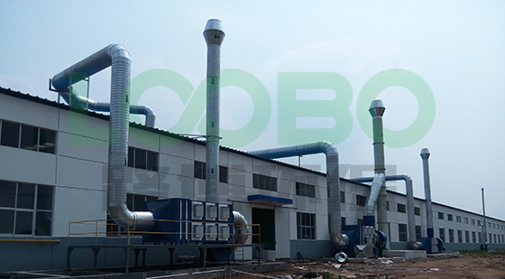 山東某鋁業有限公司廢氣治理項目竣工