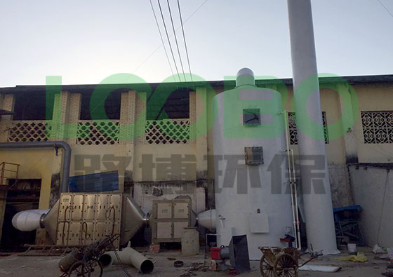 湖北棗陽某化工企業廢氣凈化系統竣工