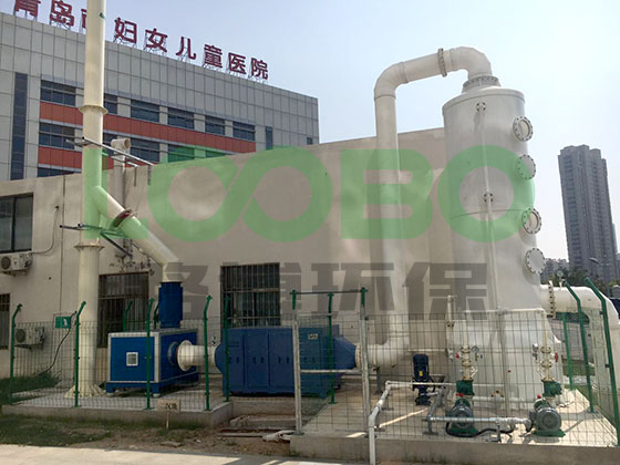 青島市婦女兒童醫(yī)院污水池脫臭系統順利竣工